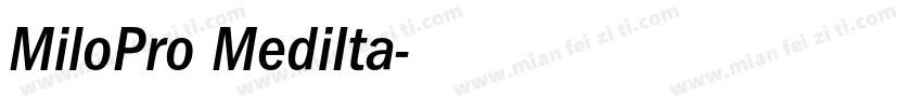 MiloPro MediIta字体转换